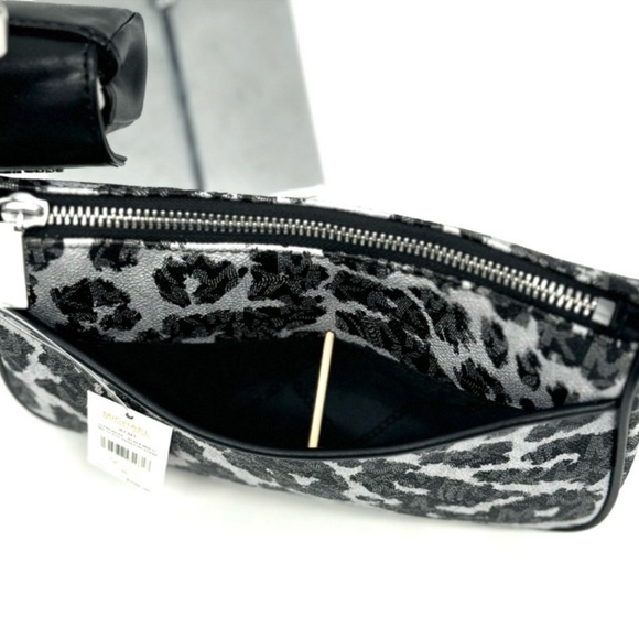 Michael Kors Jet Set Medium Leopard Logo Crossbody Bag w AirPods Case and Wallet - Picture 9 of 15